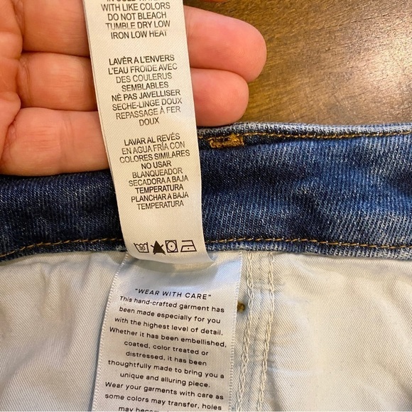 Good American 16 Jeans Skinny High Rise Fray Step Hems Women’s Stretch - Picture 9 of 11